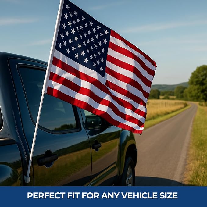 DC Custom Car Flag Pole Window Custom Flag - Image 2