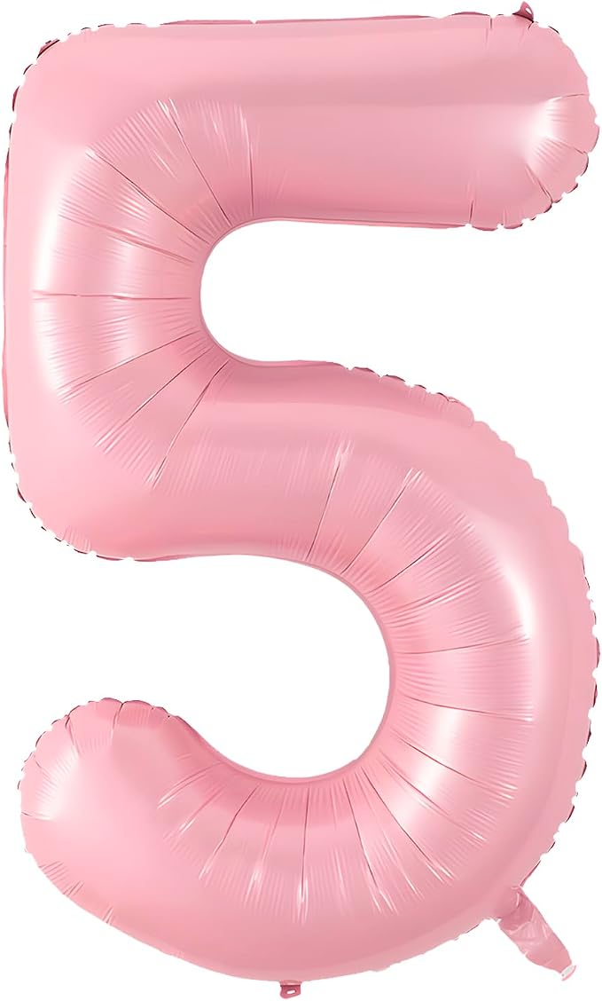 40 Inch Pink Number 5 Balloon Suitable by Unknown