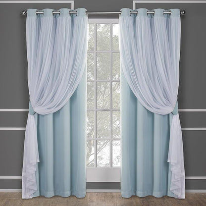 TOWN & COUNTRY LUXE Talia Double Layer Indoor Curtains, Sheer and Room by TOWN+%26+COUNTRY+LUXE