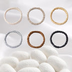 6PCS 100% Pure Mulberry Silk Hair Tie,Natural Silk Hair Scrunchie Worn on Trip, Party, Daily Life and Other Occasions, Suitable for Giving Yourself, Family and Friends Hair Accessorie(Combination 3)