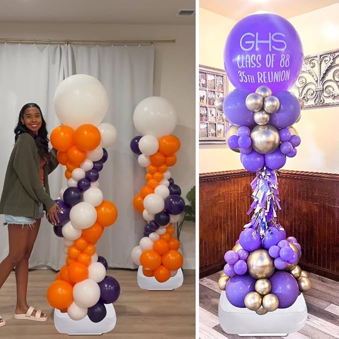 Balloon Column Stand Kit Set of 2, 7 Feet Height Adjustable Balloon Tower Pillar - Image 2