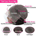 bangjazz 32 Inch Deep Wave Lace Front Wigs Human Hair 180% Density Curly Wigs for Black Women 13x4 HD Lace Frontal Wigs Human Hair Wear and Go Glueless Wigs Human Hair Pre Plucked Natural Hairline