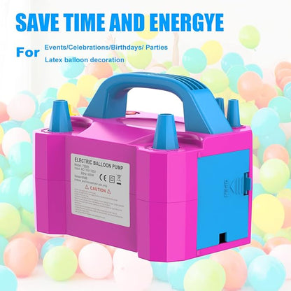 LANGXUN Portable High Power Electric Balloon Pump, Two Nozzle 110V 600W Air - Image 8
