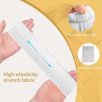 MoyRetty 40PCS Disposable Headbands for Spa & Facials, Professional Elastic Facial Headbands for Estheticians & Home Skincare - Soft Adjustable Magic Tape Hair Band