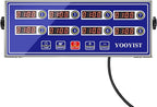 Professional Commercial 8 Channel Multiple Kitchen Timers Digital Calculagraph Programmable Loud for Restaurant Food Fryer Baking Cooking Stainless Steel Heavy Duty.
