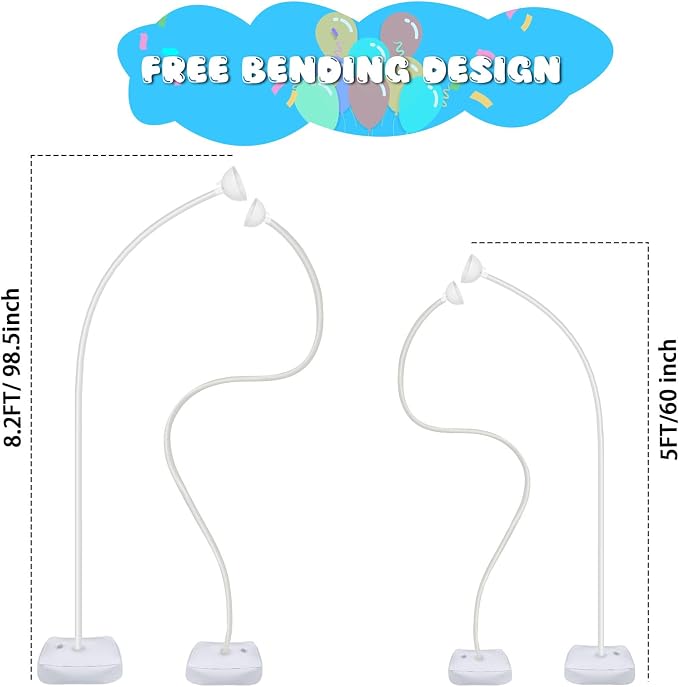 Balloon Arch Kit with Balloon Pump Electric, 8.2FT & 5FT Free Bending Balloon - Image 3