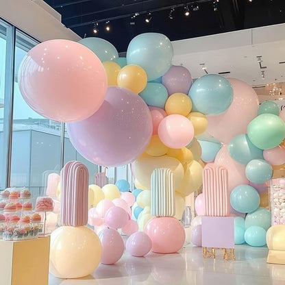 32 Pack Pastel Balloons 36 inch Multicolor Macaron Balloon - Image 5