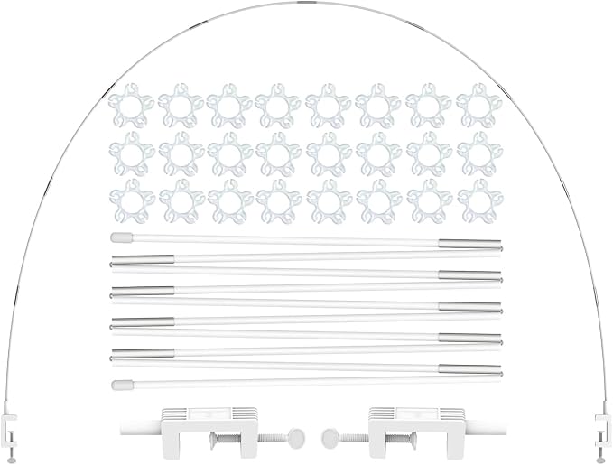 LANGXUN 12ft White Table Balloon Arch Kit | Balloon Arch Stand Frame, Birthday by LANGXUN