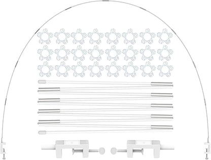 LANGXUN 12ft White Table Balloon Arch Kit | Balloon Arch Stand Frame, Birthday by LANGXUN