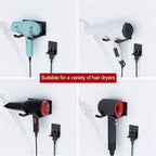 FLE Hair Dryer Holder, Blow Dryer Holder Wall Mounted Fit for Most Hair Dryers