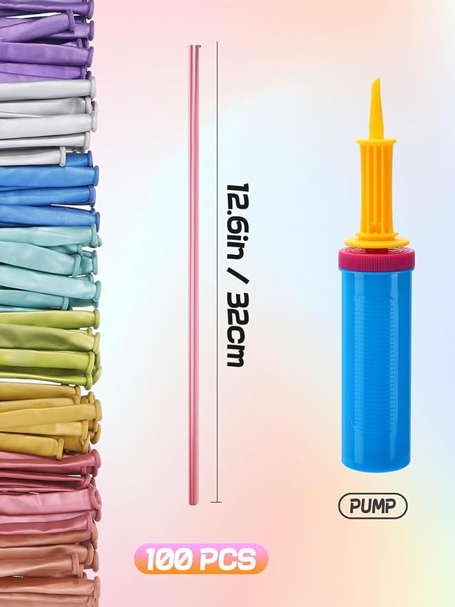 Apipi 100 Pcs Premium Latex 260 Balloons Kit - Image 6