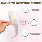 Acetate Hairbands for Women - Non-Slip Thin Headbands with Teeth, Eyewear-Friendly Design, 90s Retro Hair Accessories, No Pressure & No Headache Sunglasses Headband (White Star)