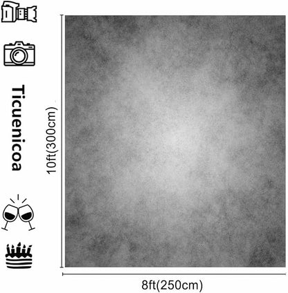 8x10ft Gray Abstract Photography Backdrops Grey Portrait Photo Studio Prop - Image 4