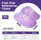 Hilph Foot Ice Pack Slippers for Plantar Fasciitis 2 Packs, Reusable Hot Cold Packs Gel Ice Slipper for Foot and Broken Toes, Gout, Foot Surgery, Neuropathy, Diabetic, Swollen, Purple