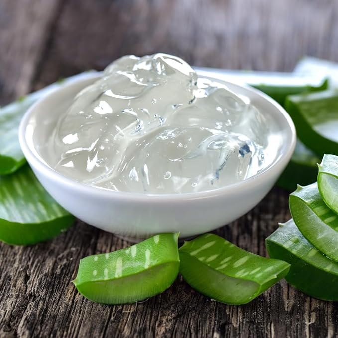 Bless International-Organic-Aloe-Vera-Gel 96%-Pure-Freshly-Made-Within-12-Hours-Of-Harvest Perfect-For-Face-Body-Scalp-&-Hair-Hydration Soothing-Moisturizer-For-Sunburn-And-After-Sun-Care-8-oz