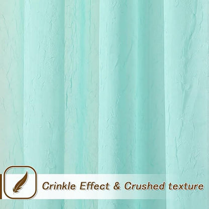 MYSKY HOME Crushed Voile Sheer Curtains - Image 6