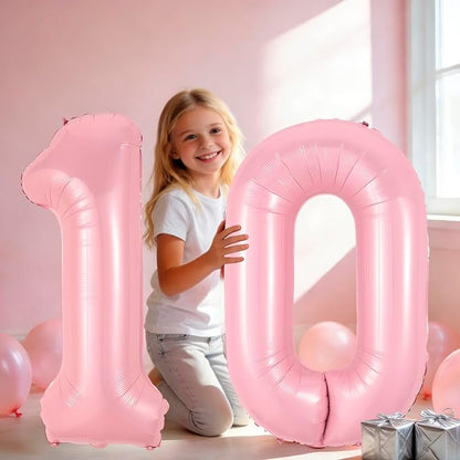 40 Inch Pink Number 0 Balloon Suitable - Image 4