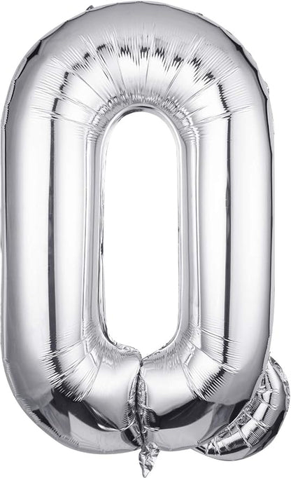 Single Aluminum Hanging Foil Film Silver Letter Balloons Q 40 Inch | by FFNIU