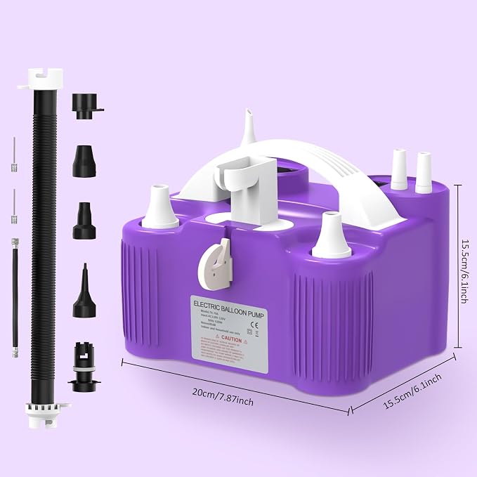 4-in-1 Balloon Pump Electric Balloon Pump Inflador De Globos Electrica Sports - Image 5