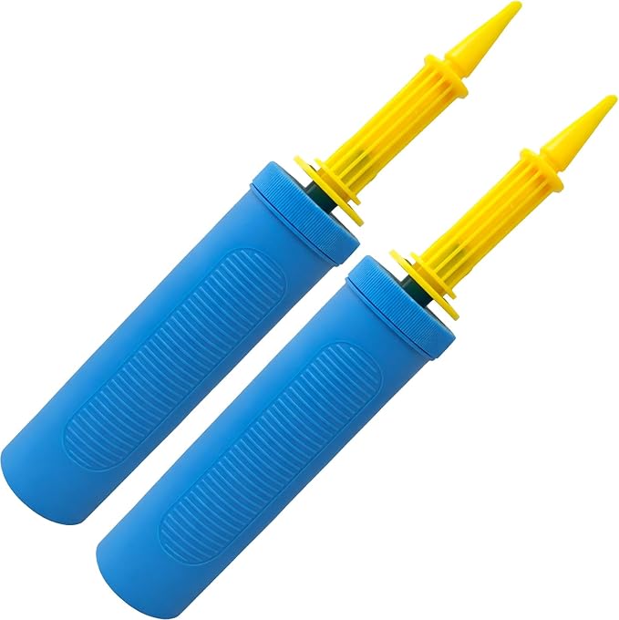 2 Pack Hand Balloon Pump, Manual Air Inflator Pump by Doilomand