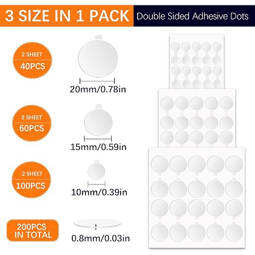 Sticky Dots Double Sided Adhesive Dots Set - Image 2