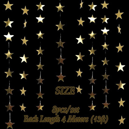 105Feet Gold Star Garland Banner - Image 7