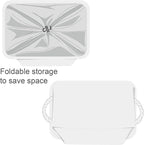 TheWarmHome Storage Basket for Gifts Empty - X Large - 3 Pack 17.7L×13.8W×9.8H in Collapsible Storage Bin for Shelves, Toy Box Storage for Gifts Book Laundry (White)
