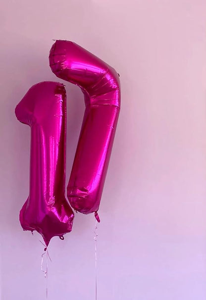 Rosy Purple Number 9 Balloon 40 inch, 9th Birthday Party Balloons Decoration | - Image 5