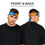 Men's Women Red Blue Fire Sports Sweat Band Multi Style Fashion Head Ribbon Headwear for Yoga Fitness Shower