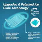 Large Ice Pack for Back Pain Relief, 2 Hours Long Lasting Cold Lower Back Wrap, FSA Eligible, Flexible Cold Pack for Lumbar Pain, Sciatica, Coccyx, Herniated or Degenerative Disc, Surgery