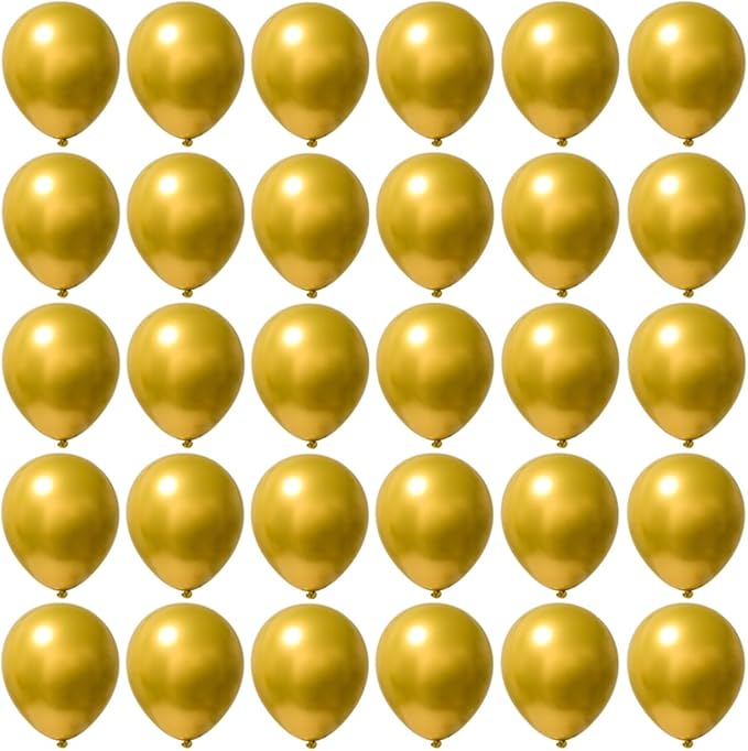 5 inch Metallic Gold Balloons by YicUik
