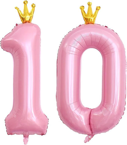 Giant Pink Number 10 Balloon by Unknown
