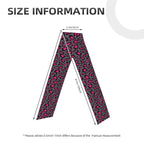 Men's Women Luxury Pink Dark Gray Leopard Cheetah Print Sports Sweat Band Multi Style Fashion Head Ribbon Headwear for Yoga Fitness Shower