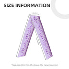 Men's Women Purple Glitter Pattern Cheetah Leopard Print Sports Sweatband Multipurpose Novelty Head Ribbon Headdress for Yoga Athletic Spa