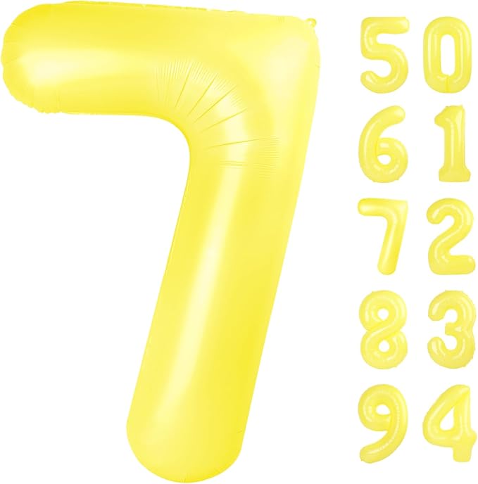 Yellow 7 Balloon by IWERP