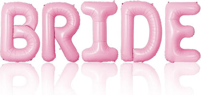 Pink Bride Balloons Wedding Balloon 40 Inch Bride To Be Letter Balloons by Unknown