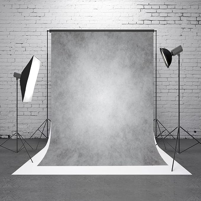 8x10ft Gray Abstract Photography Backdrops Grey Portrait Photo Studio Prop - Image 2