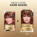 L'Oreal Paris Superior Preference Luminous Fade-Defying Permanent Hair Color, Hair Dye For Up to 9 Weeks of Radiance, Light Auburn 6R, 1 Hair Dye Kit