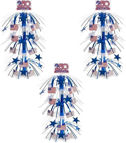 PMU 3 Pcs 21 Inch Patriotic Centerpieces by PMU