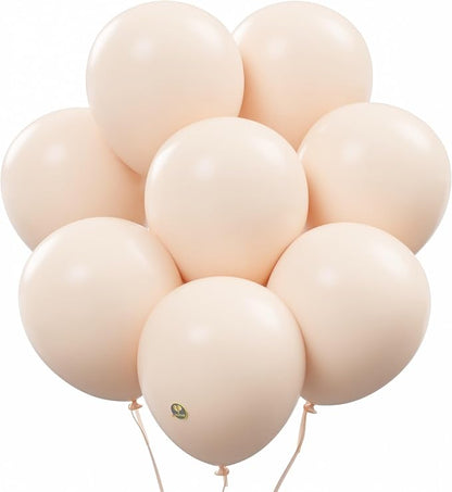 AFTERLOON® Biodegradable Natural Rubber Latex Balloons 24 pcs Pastel Peach 10 by AFTERLOON%C2%AE