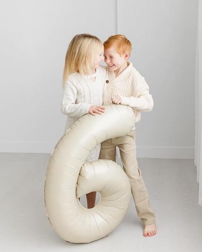 Cream 6 Balloon - Image 3