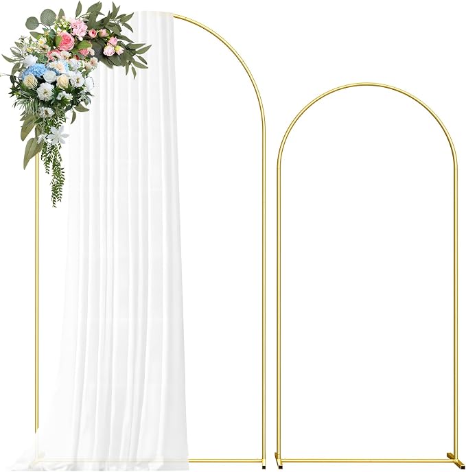 Metal Arch Backdrop Stand, 7.2FT+6FT Wedding Arch Frame, Balloon Arch Backdrop by Unknown
