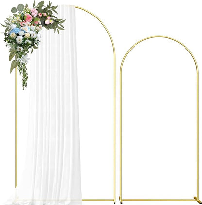 Metal Arch Backdrop Stand, 7.2FT+6FT Wedding Arch Frame, Balloon Arch Backdrop by Unknown