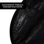 Betty Dain Alligator Hide Bleach-proof Multi Purpose Coloring/Styling Cape, Textured Surface, Secure Snap Closure at Neck, Generous Size, Machine Washable, Lightweight Polyester, Black, 45 x 60