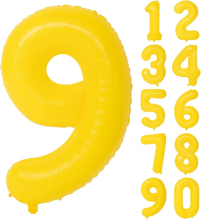 40 In yellow graffiti Number Balloons Helium Foil Mylar Balloon Digital 9 | by Exquisitehighqualitypartydecorationstomeetyoureveryneed%EF%BC%81