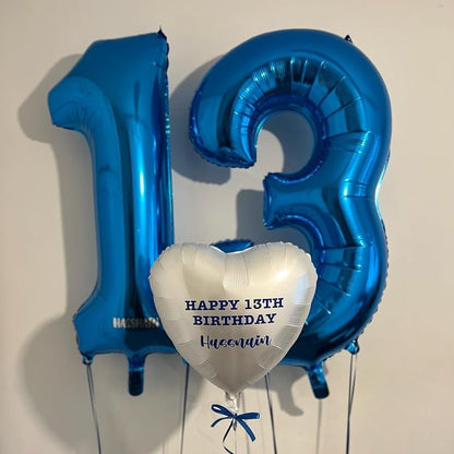 Number Balloons Dark Blue 13 Balloon 40 inch - Image 2