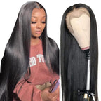 13x6 Straight Lace Front Wigs Human Hair HD Transparent Lace Front Human Hair Wigs 40 Inch