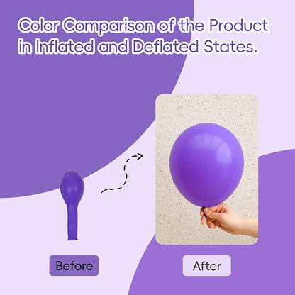 Purple Balloons 12 inch, Baby Shower, Birthday Party Decorations - Image 3