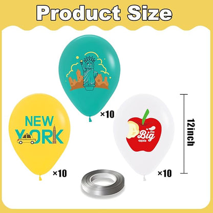 30pcs New York Balloons NYC Balloons - Image 2