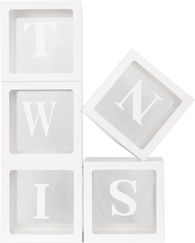 White TWINS Balloons Boxes by Unknown
